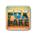 Fox Lake Coaster — Lakeview Letters Hardboard Drink Coaster