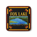Fox Lake Scenic Coaster — Heritage Lakeview Hardboard Drink Coaster